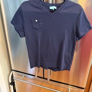 Classic Navy V-Neck Women's Tee